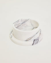 Marble Dog Bowl & Tray Set - New York Marble