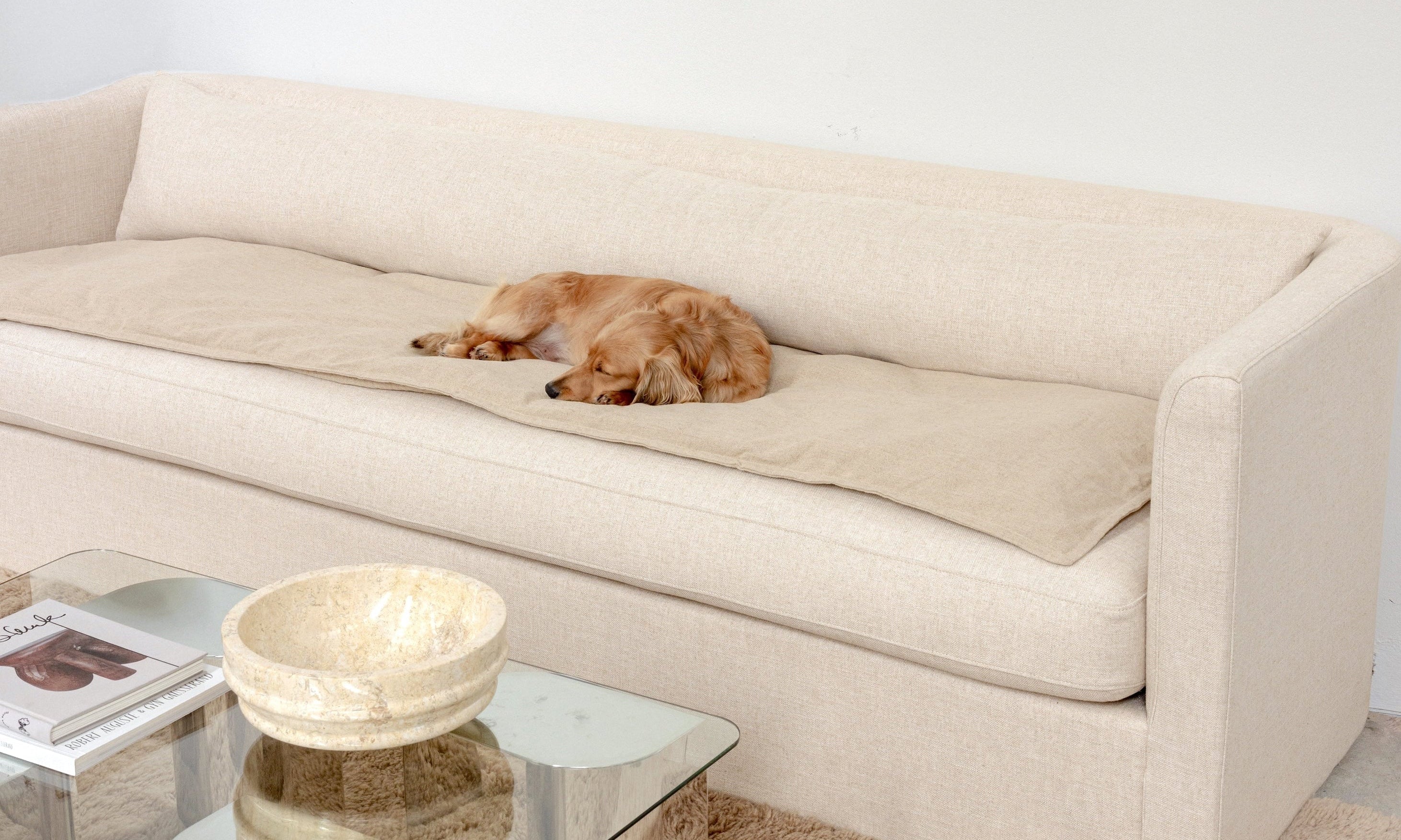 Stop covering your sofa up with boring slipcovers and throws - here's what to use instead