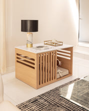 Large Buffet Table Crate - Elm Carrara