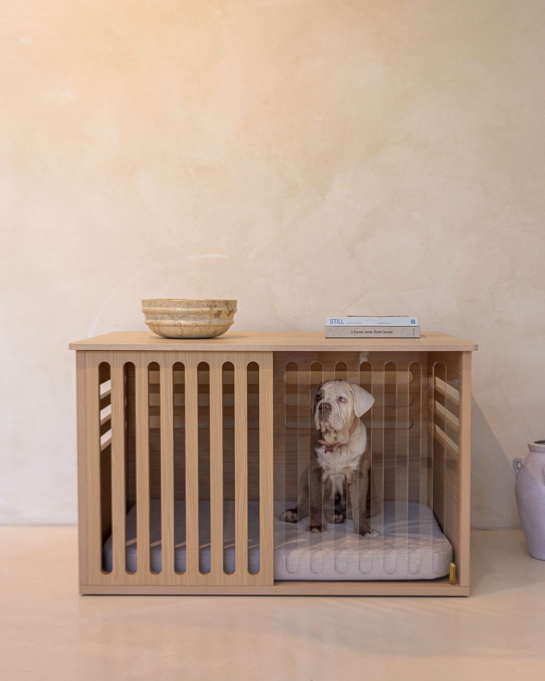 Large Buffet Table Crate - Elm Travertine