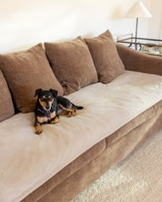 Velvet Sofa Topper - Dune