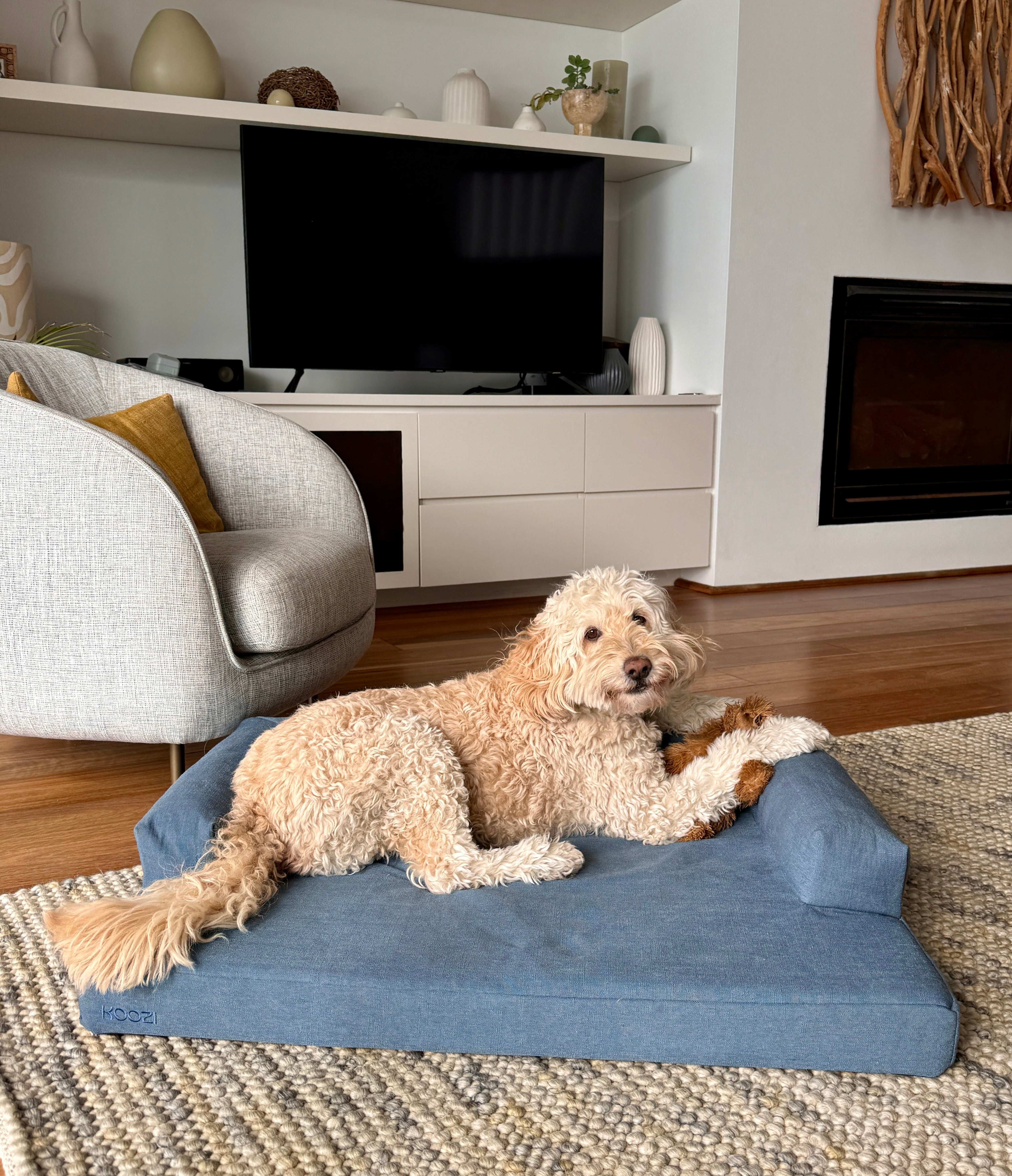 Koozi - denim blue linen cloud bed review photo