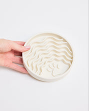 Lick Mat / Slow Feeder Bowl - Cream