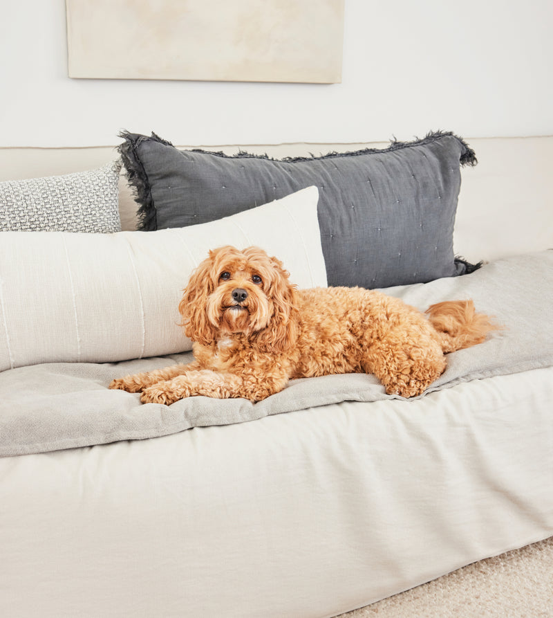 Sofa Topper - Linen Dove Grey