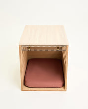 Side Table Crate - Elm Travertine