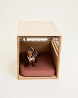 Side Table Crate - Elm Travertine