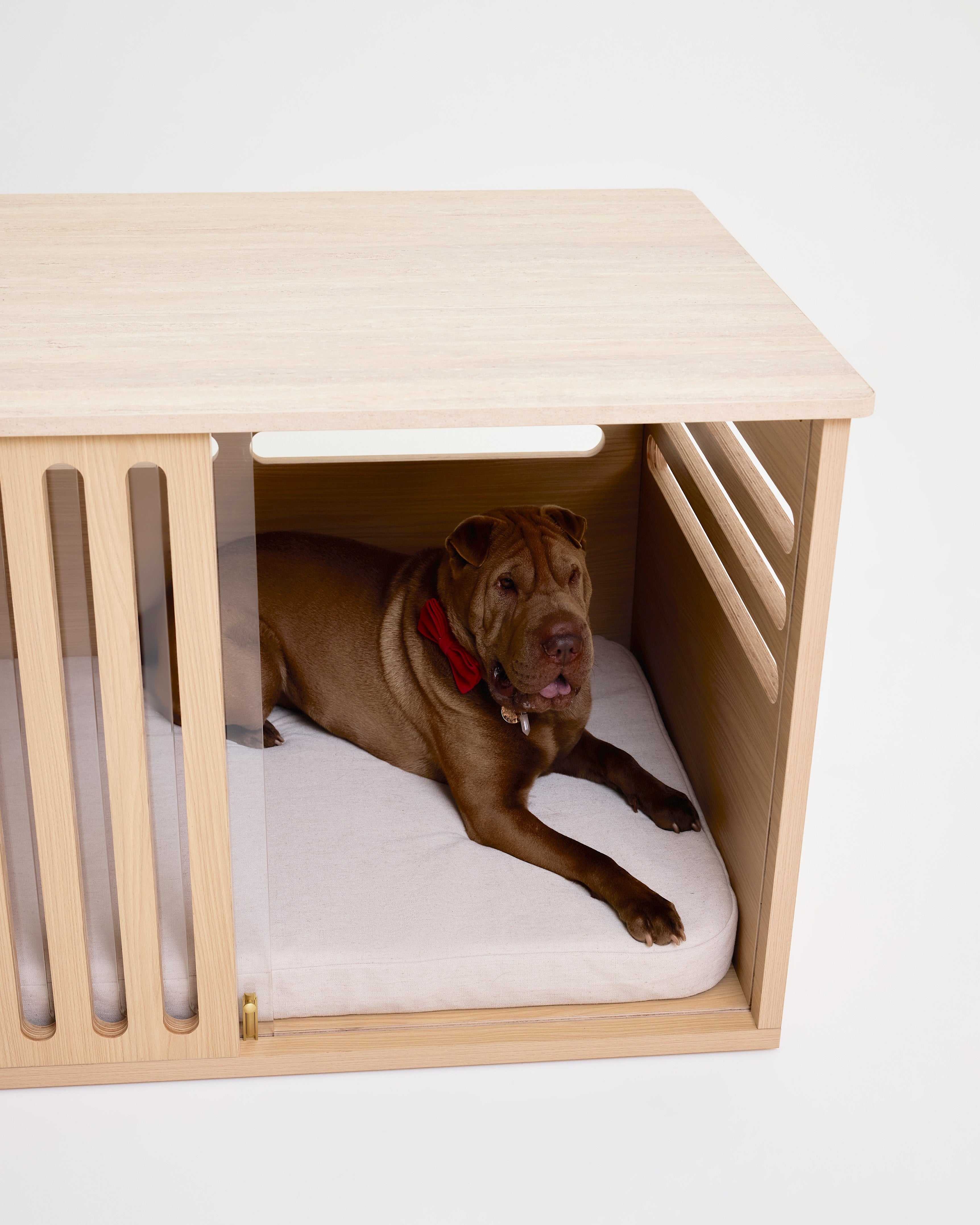 Large Buffet Table Crate - Elm Travertine