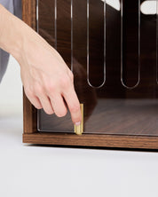 Side Table Crate - Walnut Carrara