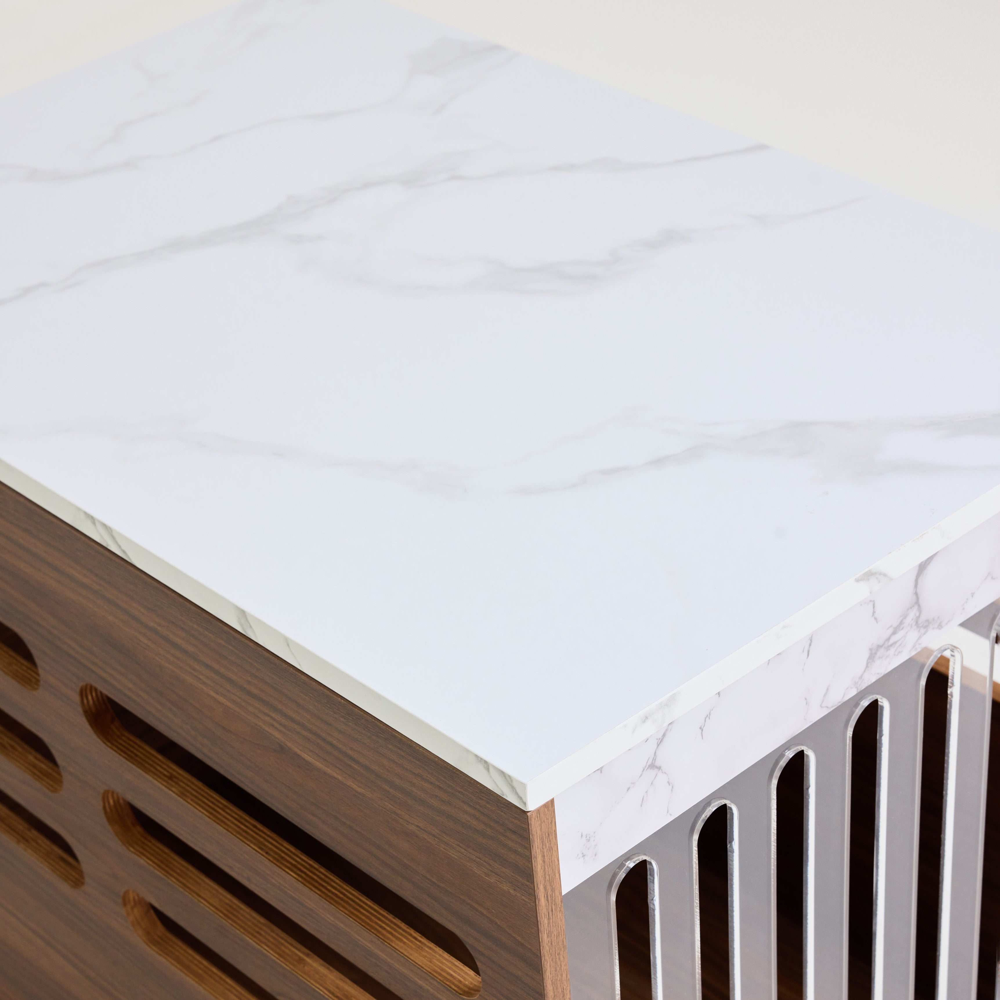 Sleek Carrara Marble Style Top