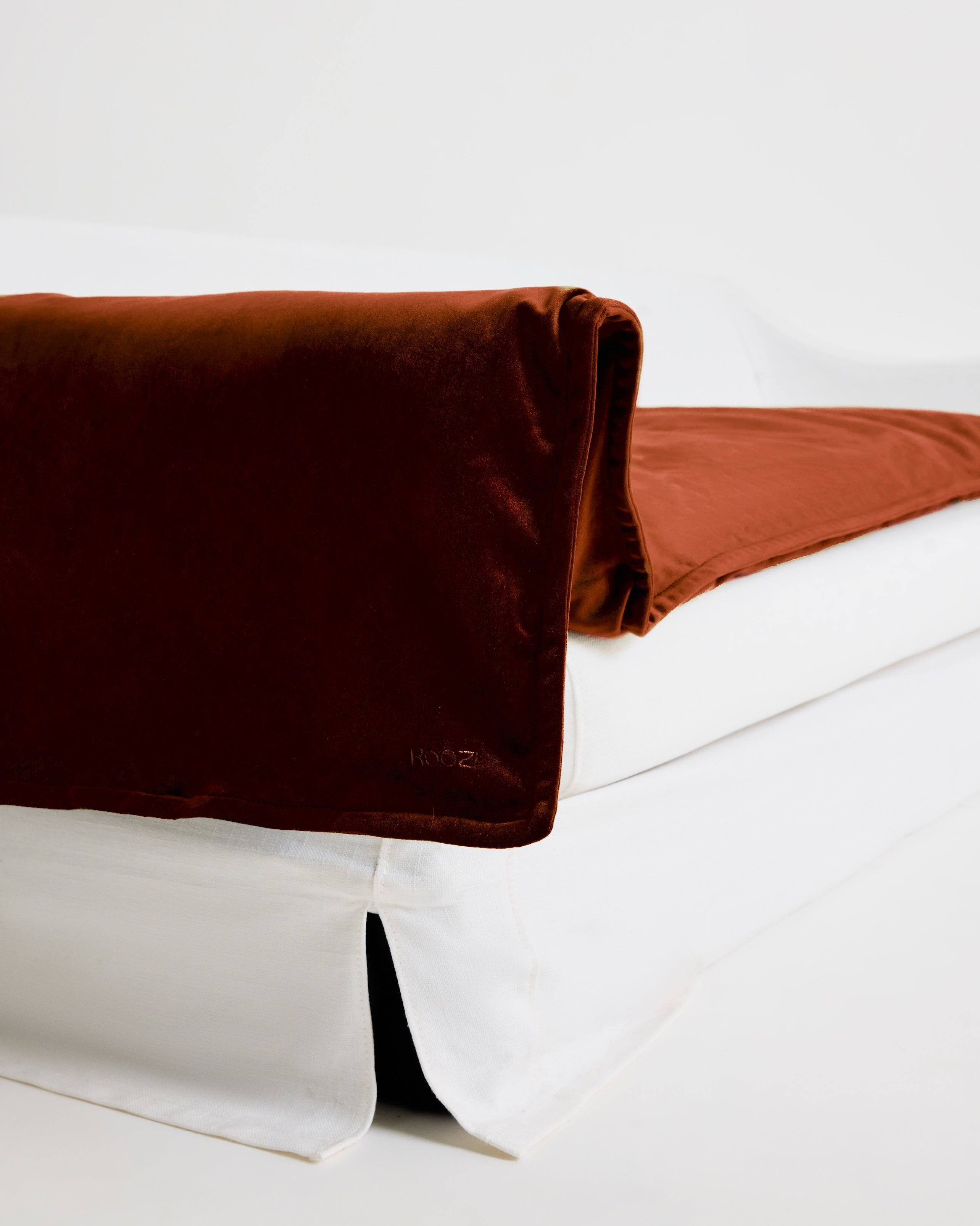 Velvet Sofa Topper - Ochre