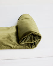 Velvet Sofa Topper - Olive