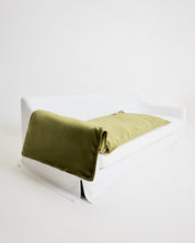 Velvet Sofa Topper - Olive
