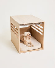 Side Table Crate - Elm Travertine
