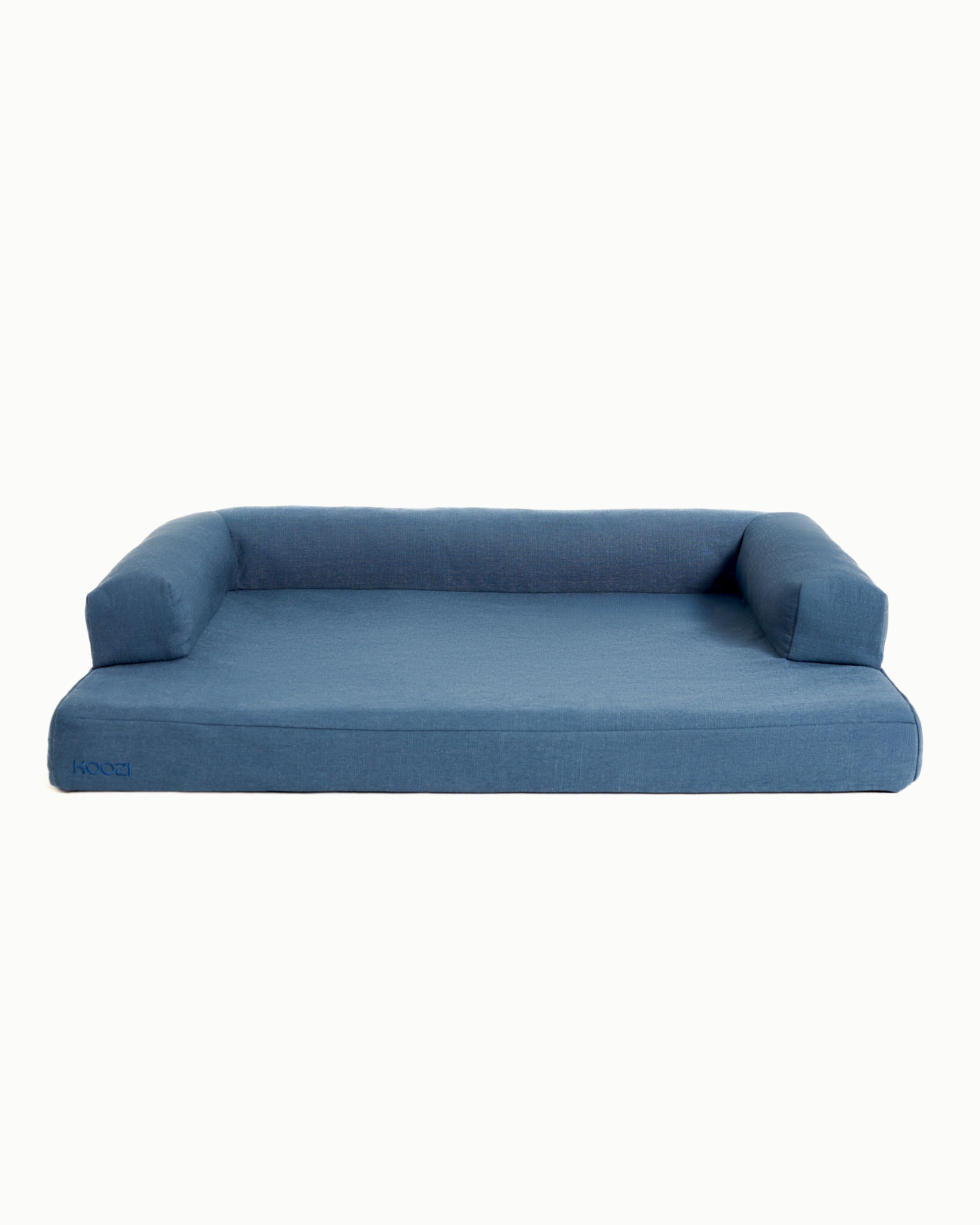 Cloud Dog Bed - Blue Linen