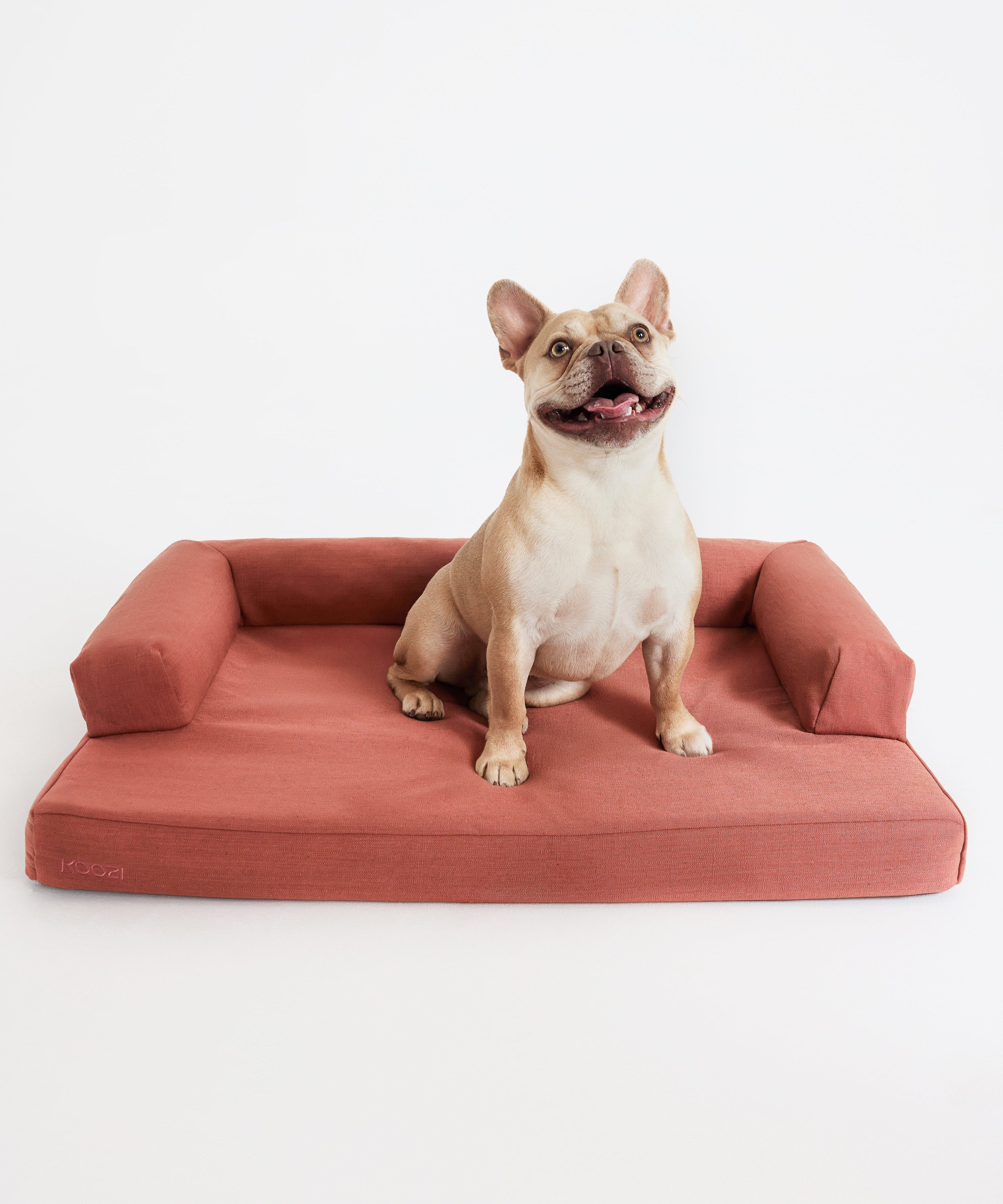 Cloud Dog Bed - Red Clay Linen