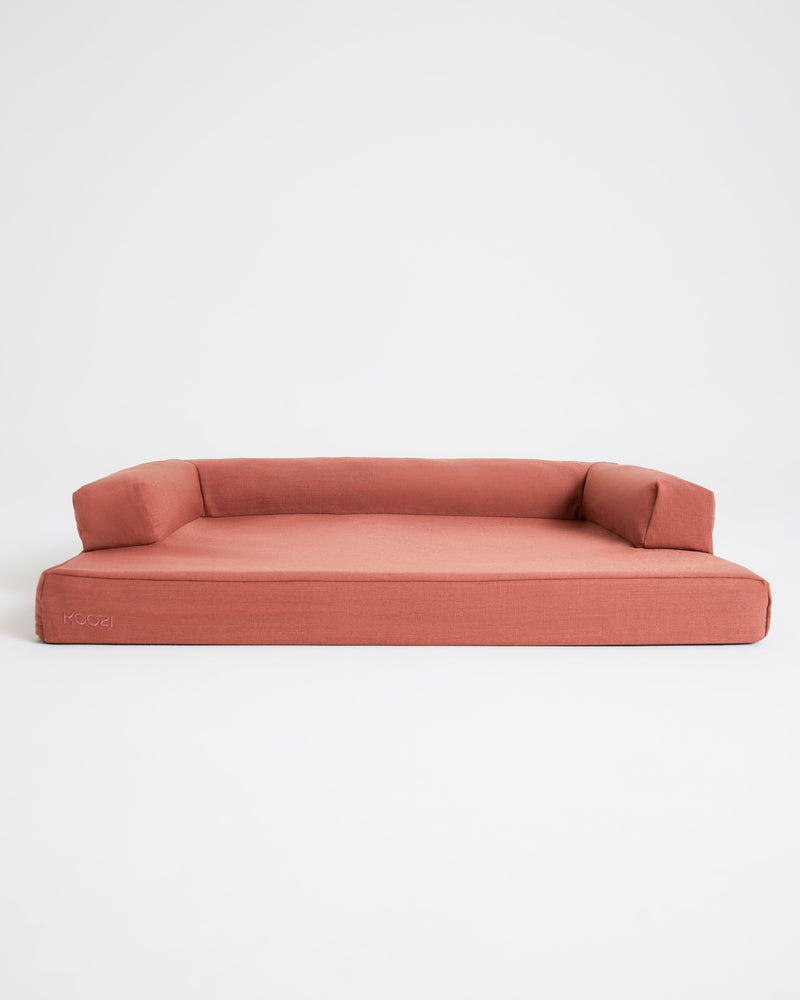Cloud Dog Bed - Red Clay Linen
