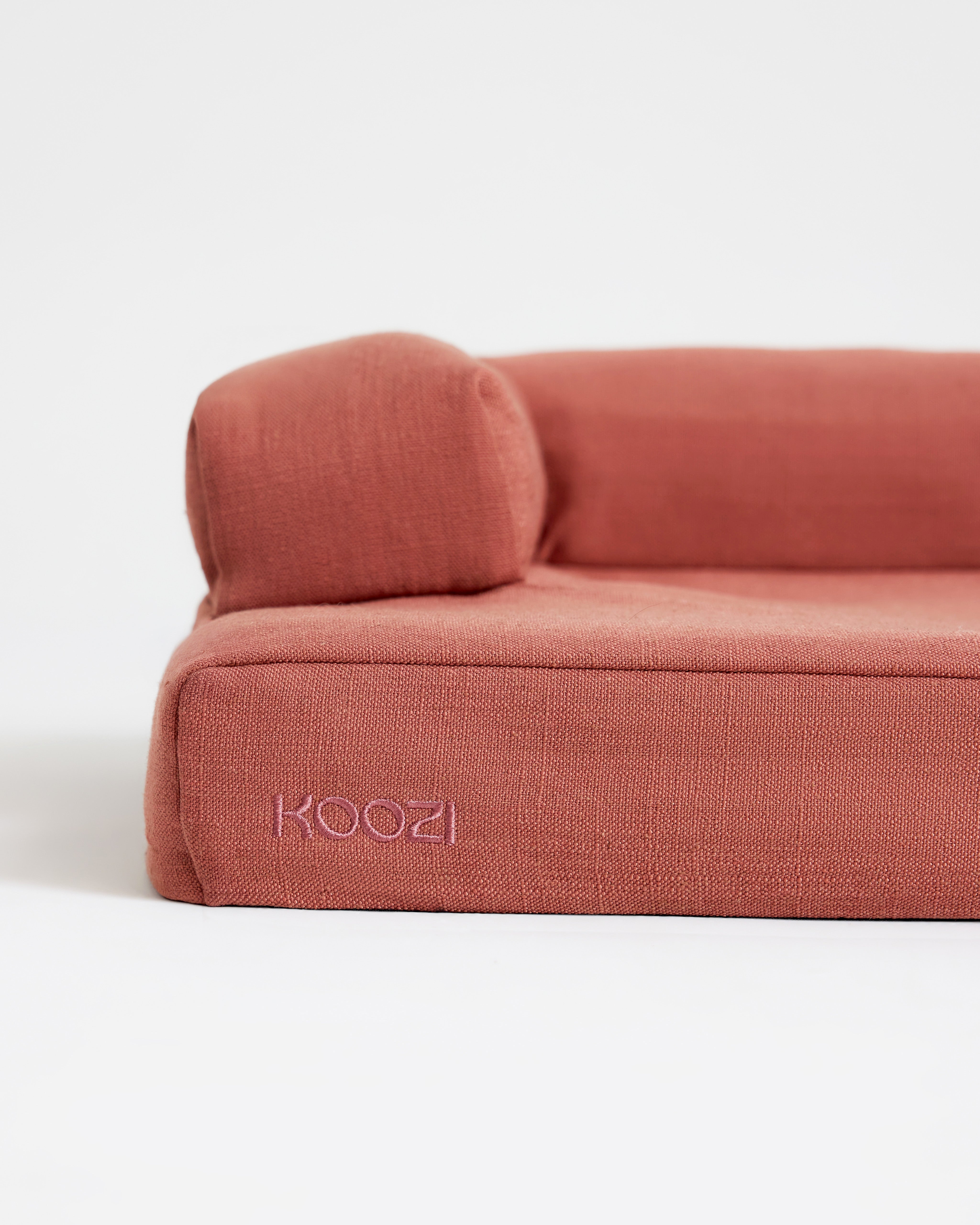 Cloud Dog Bed - Red Clay Linen