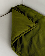 Velvet Sofa Topper - Olive