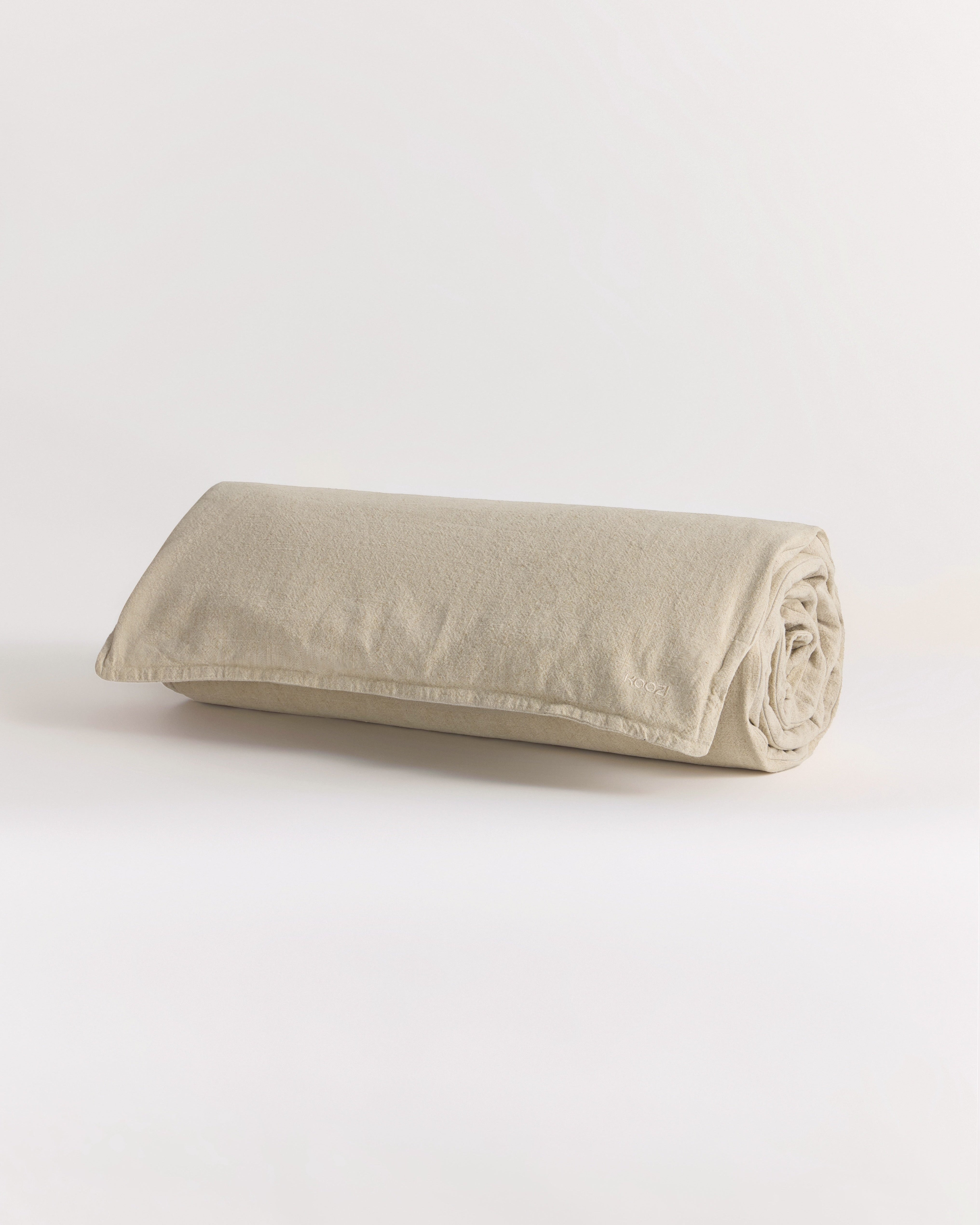 Linen Sofa Topper - Light Sand