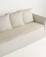 Linen Sofa Topper - Light Sand