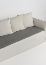 Linen Sofa Topper - Charcoal
