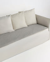 Linen Sofa Topper - Dove Grey