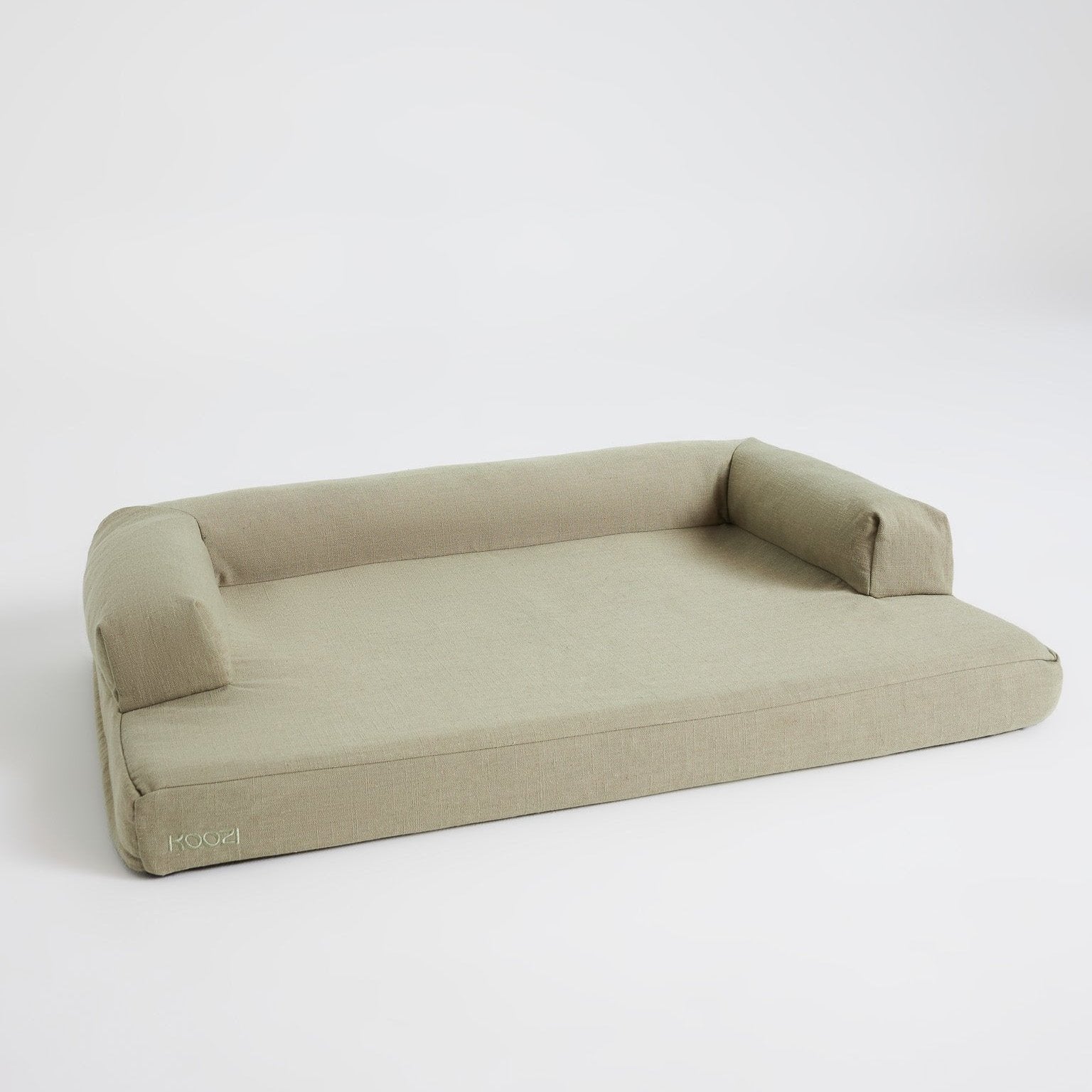 Light khaki Linen Cloud DOg Bed Koozi 