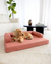 Cloud Dog Bed - Red Clay Linen