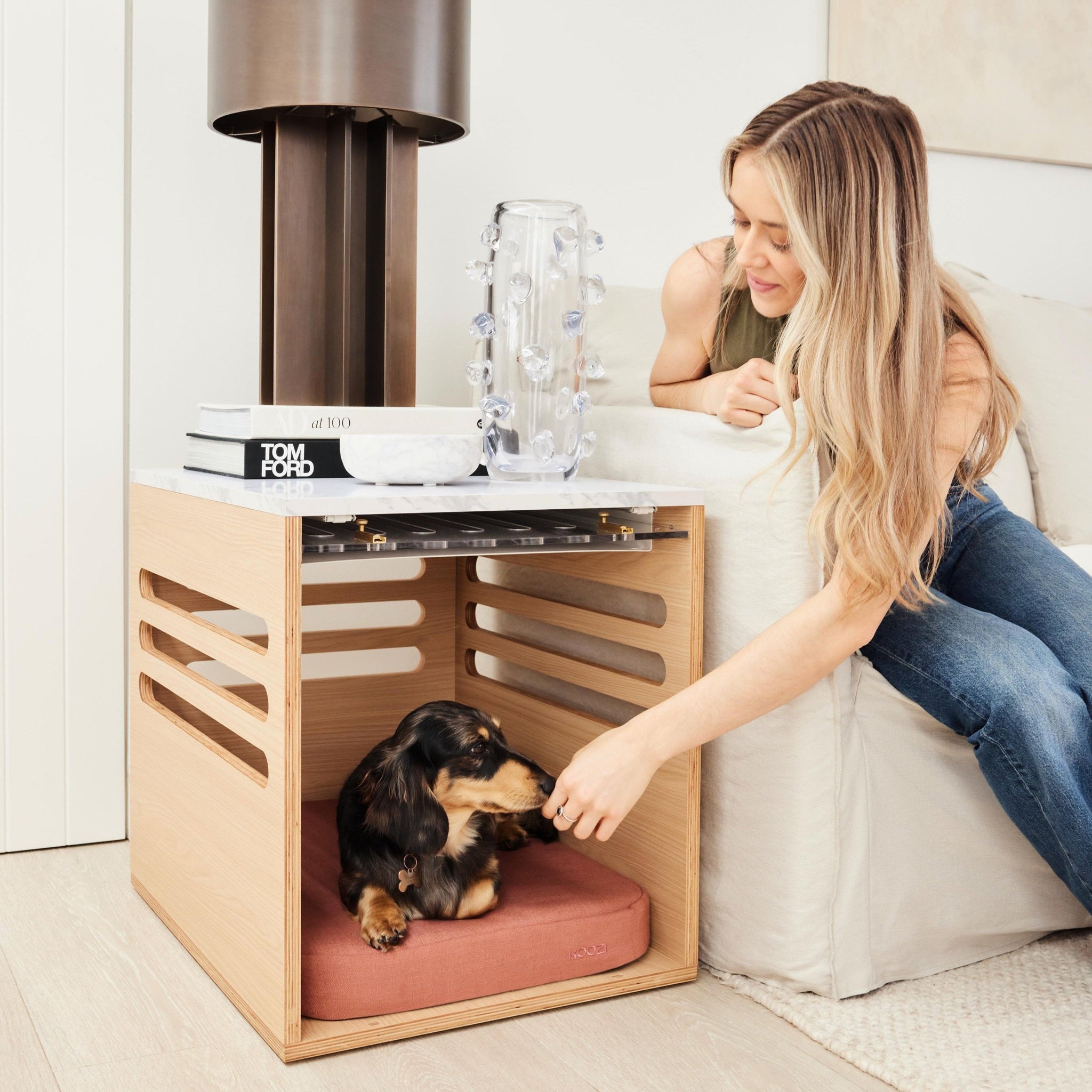 Side table kennel on sale
