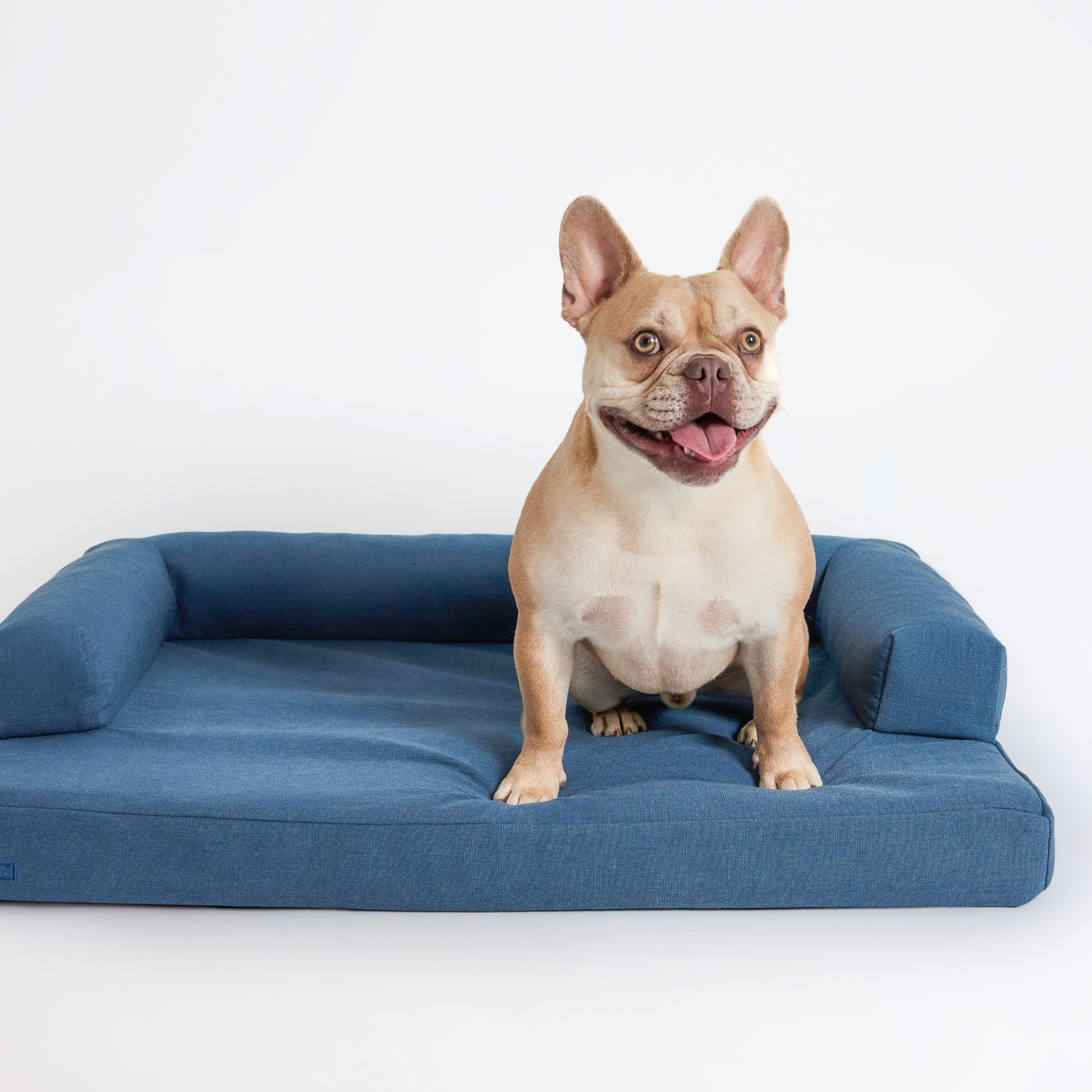 Cloud Dog Bed - Blue Linen