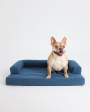 Cloud Dog Bed - Blue Linen