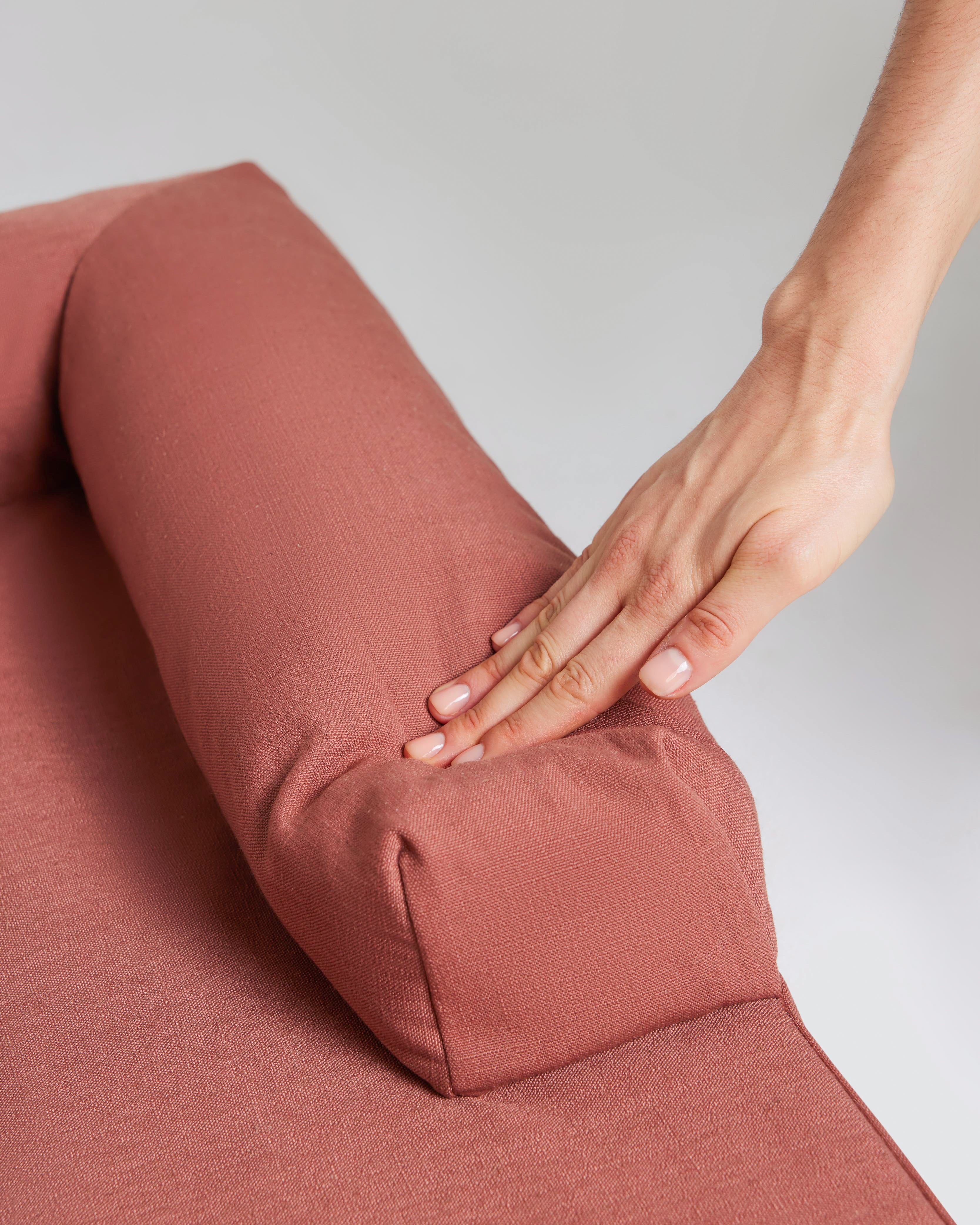 Cloud Dog Bed - Red Clay Linen