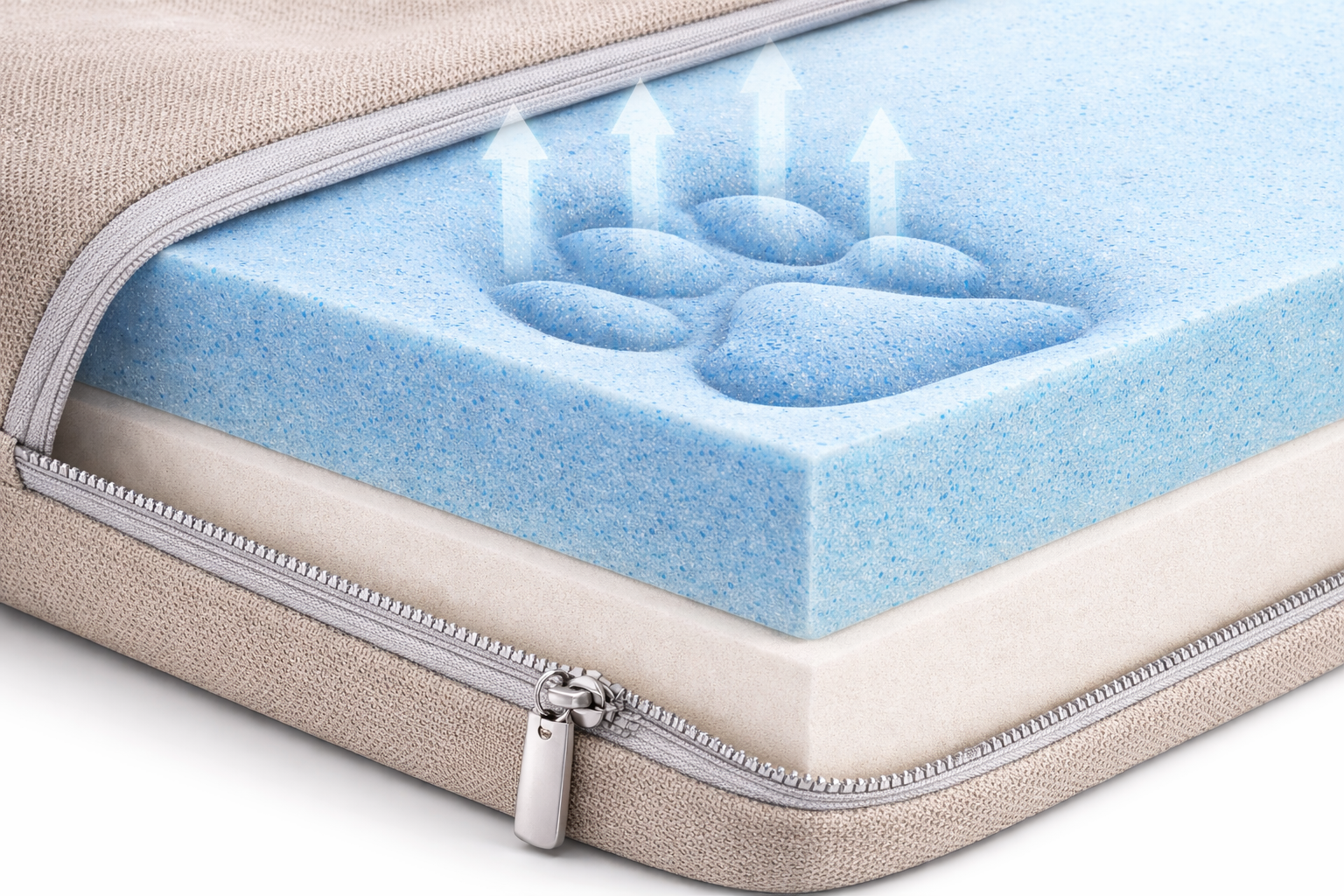 Cooling gel memory foam