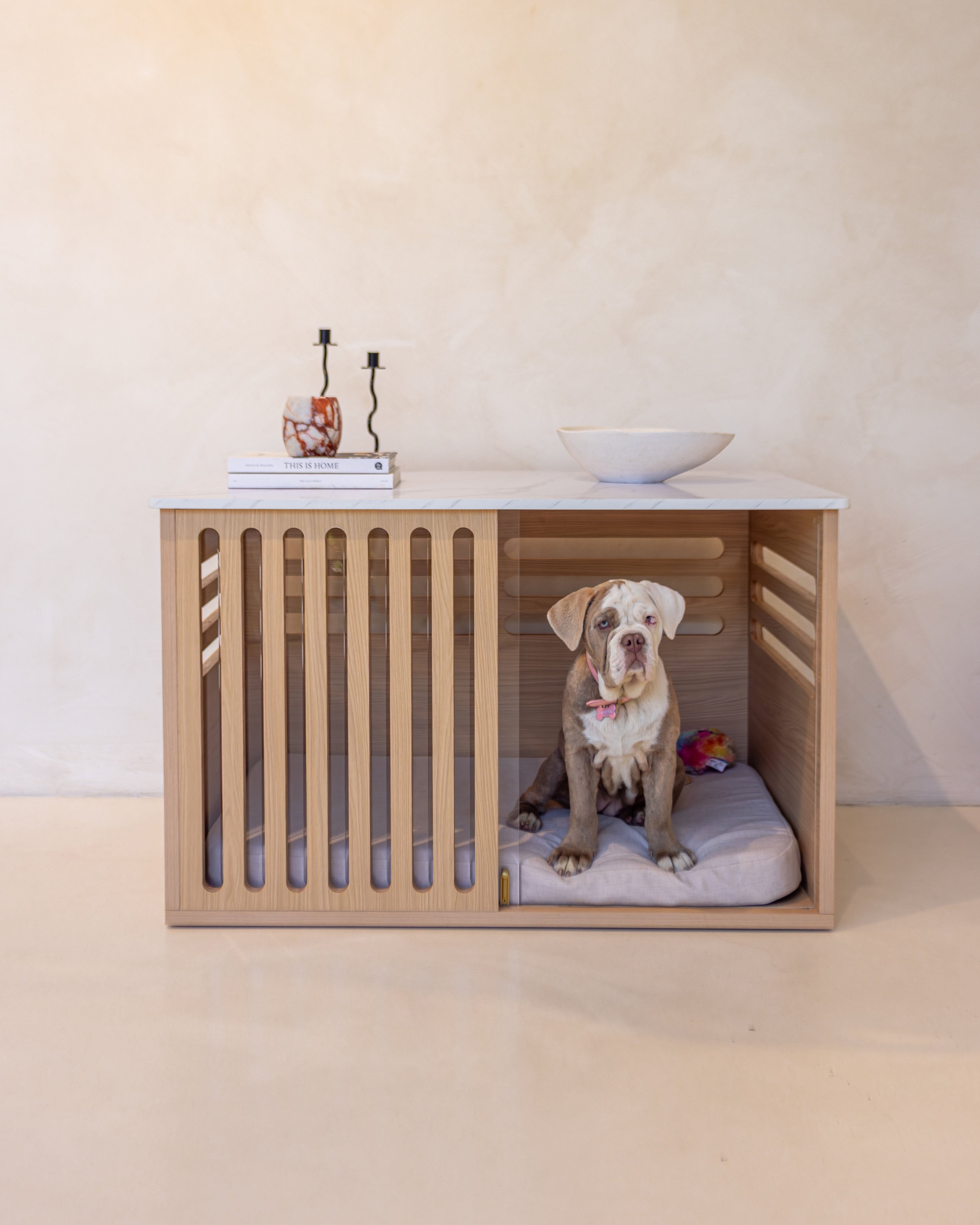 Large Buffet Table Crate - Elm Carrara