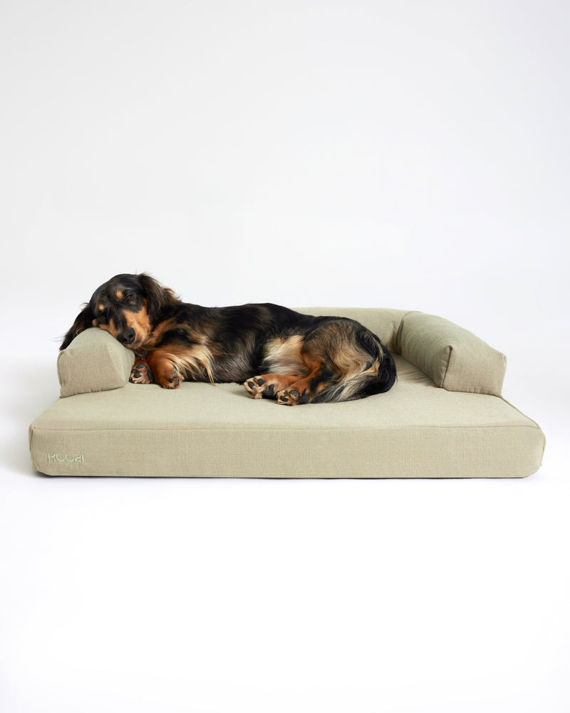 Cloud Dog Bed - Khaki Linen