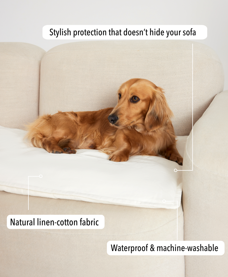 Sofa Topper - Milk Linen